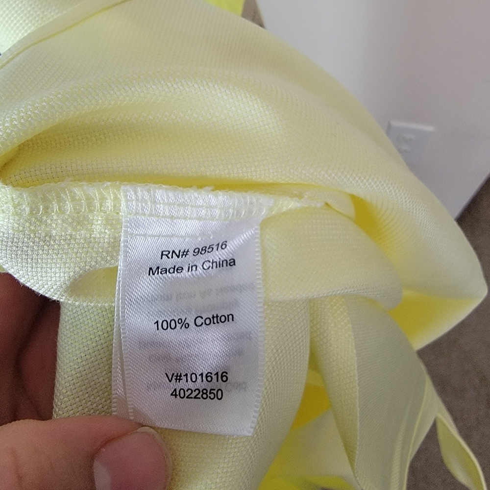 Coldwater Creek Womens Plus Size 3x‎ Button Up Shirt Top Yellow Non iron - Picture 6 of 9